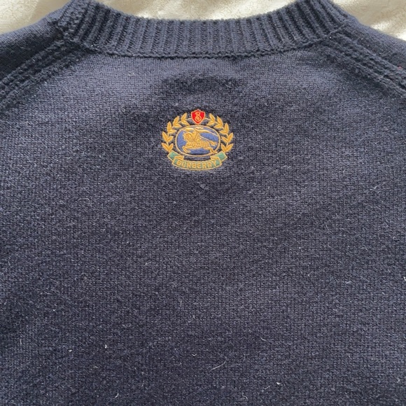 Pull de cachemire marine Burberry - Picture 3 of 5